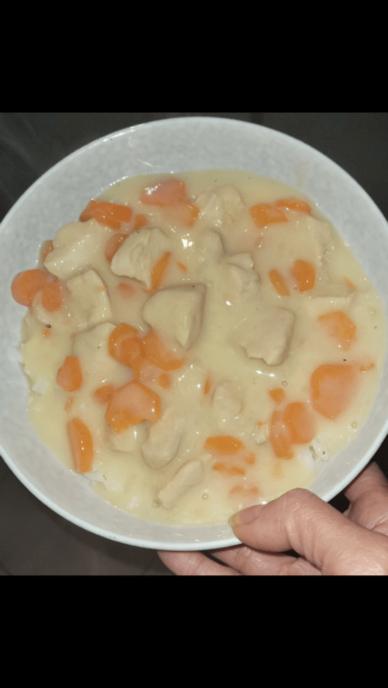 Blancs de poulet façon blanquette au cookeo 